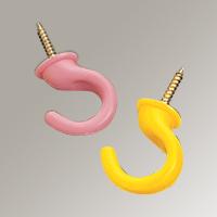 Cup Hooks Plastic Coated